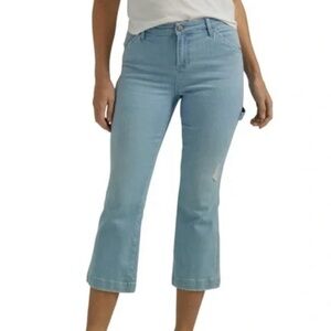 LEE Heritage Carpenter Distressed Slim Crop Jeans 8